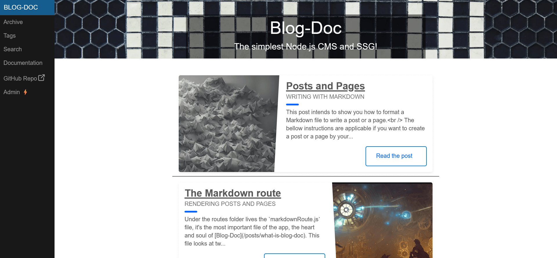 Screenshot of Blog-Doc blog
